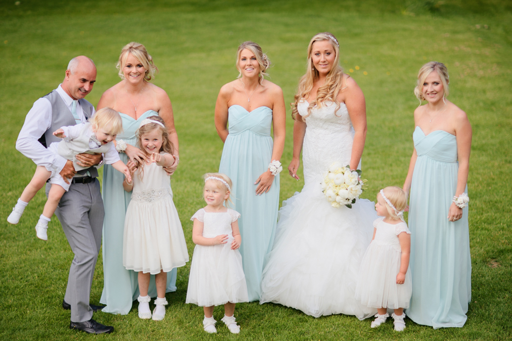 non-traditional wedding group photo